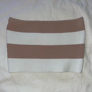 LA Hearts striped tube top, size medium